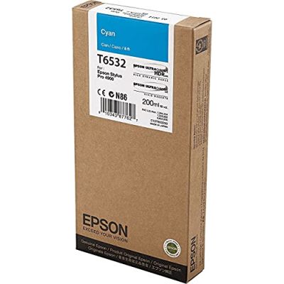 EPSON Cartouche d’encre T6532 - Cyan - Capacité standard 200ml