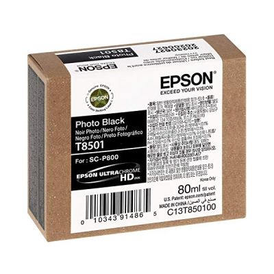 EPSON Pack de 1 Cartouche d'encre photo -T850100 - Noir - 80ml