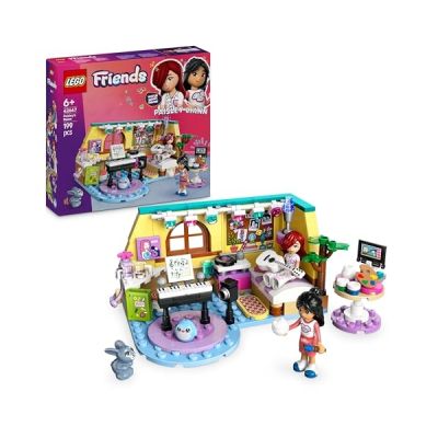 LEGO Friends Paisley’s Room Set, Creative Learning Toy for 6 Plus Year Old Girls, with 2 Heartlake City Characters, a Bunny Figure, Instruments and Dolls' House Accessories 42647