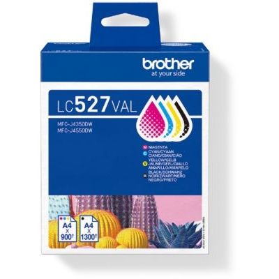 image Cartouche d\'encre BROTHER Pack Multipack 4 Originales LC527 (Noir + 3 Couleurs) - LC527VAL