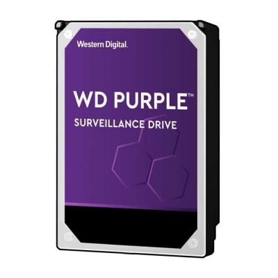 image Western Digital - WD Purple 8To - Disque dur interne pour la vidéo surveillance avec technologie Allframe 4K™ - 3.5" SATA 6 Go/s, 360To/an, 256Mo Cache, 7200rpm - WD82PURZ