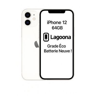 image Smartphone APPLE iPhone 12 Blanc 64Go Batterie Neuve