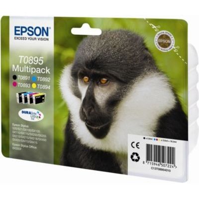 EPSON - Pack de 4 cartouches d'encre - T0895