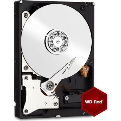 image Western Digital Disque dur interne rouge 3 To (3,5 pouces, disque dur NAS, 5400 tr / min, SATA 6 Gbit / s, technologie NASware, pour les systèmes NAS en fonctionnement continu) Rouge