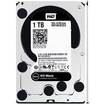 Western Digital - WD Black Disque dur interne 3.5" hautes performances 1To - 7200 RPM SATA 6 Go/s 64Mo Cache Western Digital - WD Black Disque dur interne 3.5" hautes performances 1To - 7200 RPM SATA 6 Go/s 64Mo Cache