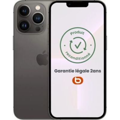 image Smartphone APPLE iPhone 13ProMaxArgent128Go BatterieNeuve