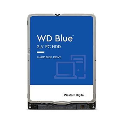 WD Blue Disque Dur Mobile Interne de 500 Go (6 mm de Hauteur 5400 tr/min SATA 6 Gb/s 8 Mo de Mémoire Cache 6,4 cm 2,5 pouces) Conforme RoHS Interne