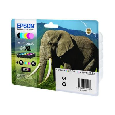 image Epson Pack 6 Cartouches d'encre Elephant T2428XL