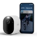 image produit Arlo Pro 6, Caméra de Surveillance WiFi Extérieure sans Fil 2K+ HDR, Détection par IA, Vision Nocturne Couleur, Audio bidirectionnel, Compatible avec Alexa, Essai Arlo Secure Inclus, 1 Caméra