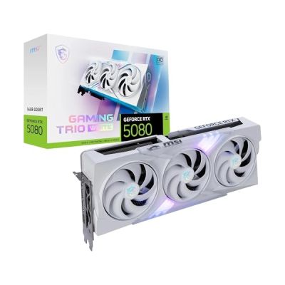 MSI NVIDIA GeForce RTX 5080 16G Gaming Trio OC White Carte Graphique