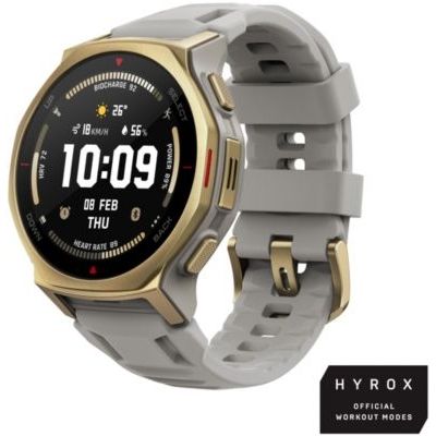 image Amazfit T-Rex 3 Pro Montre Connectée Outdoor 44mm – Écran AMOLED Saphir, Flashlight, Lunette Titane, GPS, Cartes Hors Ligne, 17 Jours Autonomie, 180+ Modes Sport, Smartwatch pour Android iPhone