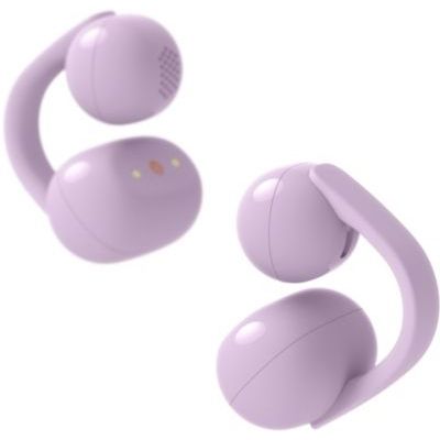 image Écouteurs Sony LinkBuds Clip à Oreilles Libres, Conception Confortable à Clipser, 3 Modes d'écoute et Son Riche, Assistant Vocal IA, Commande par tapotement, iOS et Android – Lavande