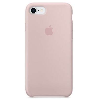 image Apple Coque en Silicone (pour iPhone 8 / iPhone 7) - Rose des Sables