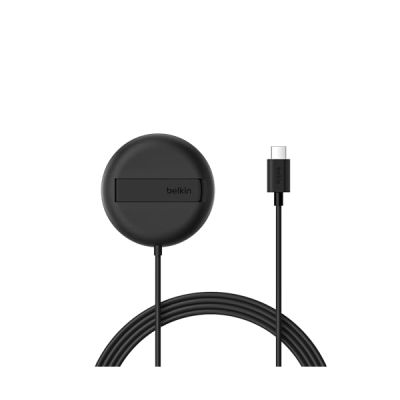 image Belkin Station de Charge sans Fil, 15W, Certifié Qi2 et Compatible MagSafe, pour Tous Les modèles de l'iPhone 17, iPhone Air, iPhone 16, pour Les AirPods, etc., sans Adaptateur Secteur - Noir