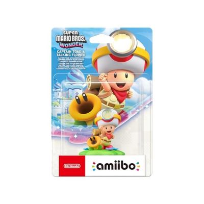 image Figurine Amiibo - Capitaine Toad & Fleur Cancan • Collection Super Mario