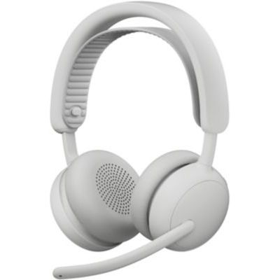 image Logitech Zone Wireless 2 ES - Casque sans Fil Anti-Bruit avec ANC Hybride adaptative, Bluetooth, Blanc cassé