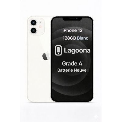 image Smartphone APPLE iPhone 12 Blanc 128Go Batterie Neuve