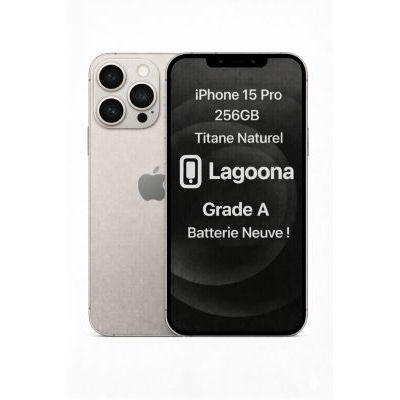 image Smartphone APPLE iPhone 15 ProTitNat 256Go Batterie Neuve