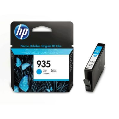image HP 935 cartouche d'encre cyan authentique pour HP OfficeJet 6230/6820/6830 (C2P20AE)