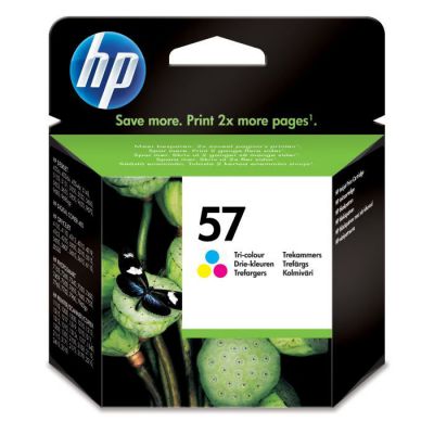 image HP 57 cartouche d'encre trois couleurs authentique pour HP PSC 1217/1311/1355 (C6657AE)