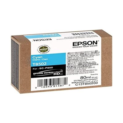 EPSON Pack de 1 Cartouche T850200 UltraChrome HD - Cyan - 80ml