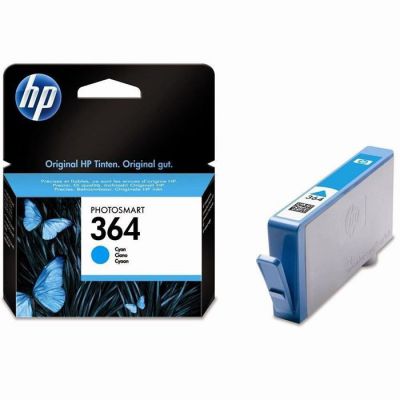 image HP 364 cartouche d'encre cyan authentique pour HP DeskJet 3070A et HP Photosmart 5525/6525 (CB318EE)
