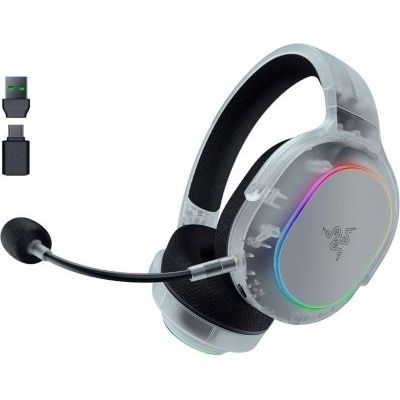 image Razer Barracuda X Chroma Phantom White - Casque Gaming sans Fil Multi-Plateforme - 285g - Haut-parleurs Triforce 40mm - Double Connexion sans Fil HyperSpeed & Bluetooth - RGB | Édition Phantom White