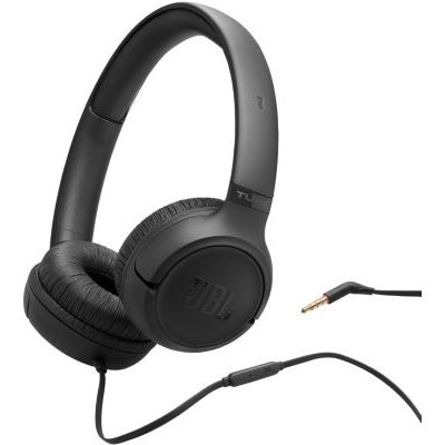 image JBL Tune 530, Casque Filaire Supra-auriculaire Confortable avec Micro, Son JBL Pure Bass, préréglages EQ, Design Pliable et câble Anti-nœuds, Noir