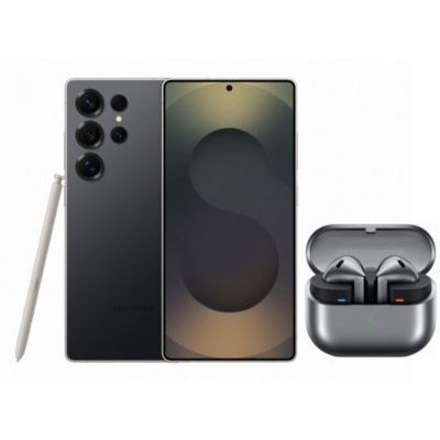 image Smartphone SAMSUNG Pack S25Ultra Noir 256Go + Buds3