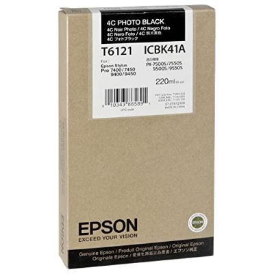 EPSON Cartouche dencre originale T6121 - 220 ml - photo Noire