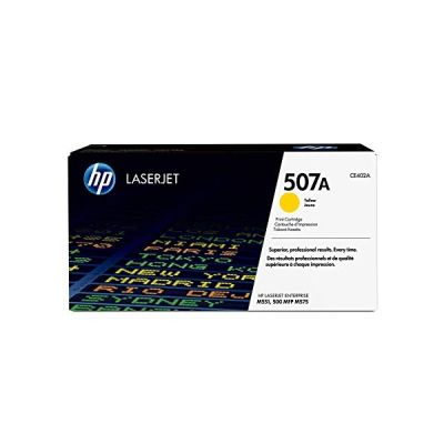HP 507A CE402A toner Authentique, imprimantes HP LaserJet Enterprise M551/M575 et HP LaserJet Pro M570, Jaune