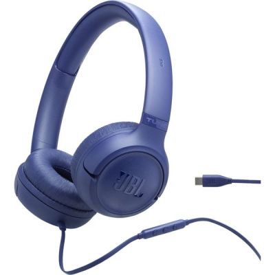 JBL Tune 530 C, Casque Filaire Supra-auriculaire Confortable avec Micro, Son JBL Pure Bass, préréglages EQ, connectivité USB-C, Design Pliable et câble Anti-nœuds, Bleu image JBL Tune 530 C, Casque Filaire Supra-auriculaire Confortable avec Micro, Son JBL Pure Bass, préréglages EQ, connectivité USB-C, Design Pliable et câble Anti-nœuds, Bleu