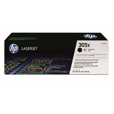 image HP 305X CE410X pack de 1, haut rendement, toner d'origine, noir