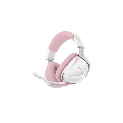image Corsair Void v2 Casque de Jeu sans Fil avec Bluetooth/2.4GHz pour PC, PS5, PS4, Switch et Mobile – Dolby Atmos, Multiplateforme sans Fil Double, Batterie Longue Durée, Chargement Rapide – Rose