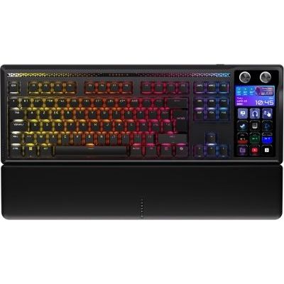 image Corsair Galleon 100 SD Clavier Mécanique Filaire – Elgato Stream Deck Intégré, Commutateurs MLX Pulse Thocky Pré-Lubrifiés et Remplaçables à Chaud, FlashTap SOCD, 8 000 Hz, AZERTY FR – Noir