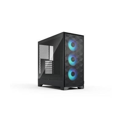image Fractal Design Pop 2 Air Black RGB – Verre trempé – boîtier PC Gaming à Flux d’air performant – Panneau Frontal en Mesh – Trois Ventilateurs RGB de 120 mm – intérieur spacieux – ATX/mATX/ITX