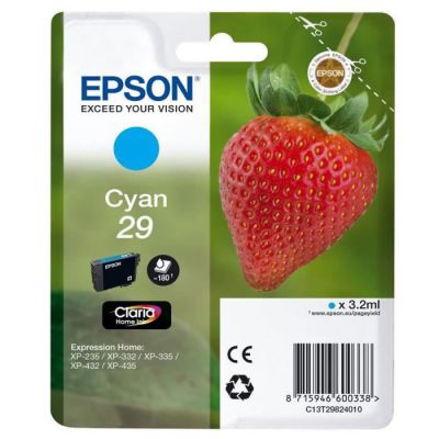 image Epson 29 Claria Home Strawberry Cartouche d'encre d'origine Cyan