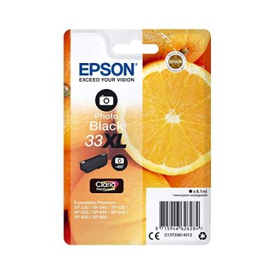 image Epson Cartouche d'Origine T33 "Oranges" - Encre Claria Home Noir Photo - Taille XL