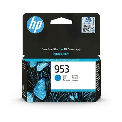 image HP 953 Cartouche d'Encre Cyan Authentique, pour HP OfficeJet Pro 8710/8715/8720 (F6U12AE)