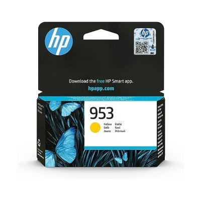 image HP 953 Cartouche d'Encre Jaune Authentique, pour HP OfficeJet Pro 8710/8715/8720 (F6U14AE)