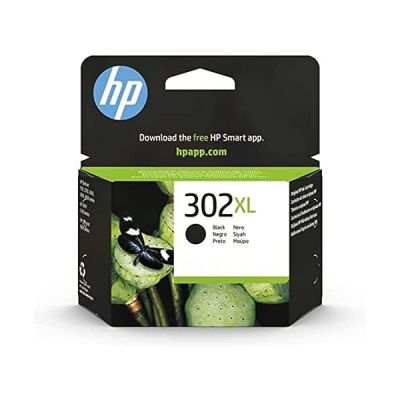 HP 302XL cartouche d'encre Noire grande capacité authentique (F6U68AE) pour imprimantes HP DeskJet, HP ENVY et HP OfficeJet