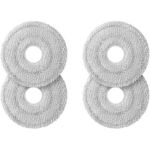 image produit Samsung VCA-RPW97 Lot de 4 tampons en Microfibre pour Robot aspirateur Jet Bot Combo (VR7MD9*) Réutilisables Gris
