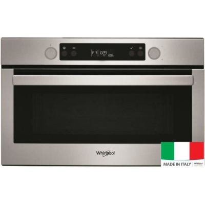 image WHIRLPOOL AMW 784/IX - Micro ondes monofonction encastrable - Inox - 31 L - 1000 W - Fonction vapeur