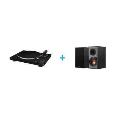 Pack platine vinyle JVC AL-F76B + 2 enceintes amplifiées KLIPSCH R-41 PM BLACK