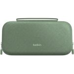 image produit Belkin Gaming Pochette de rangement avec batterie externe 10 000 mAh pour Nintendo Switch 2 (écran LCD, recharge rapide de 30W, compartiments pour AirTag et cartes de jeux, Vert)