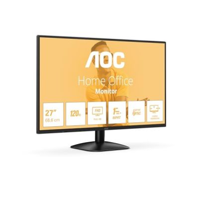 image AOC 27B31H - Moniteur Full HD 27 Pouces, 120 Hz, synchronisation d'image adaptative (1920x1080, 1x D-Sub, 1x HDMI 1.4) Noir