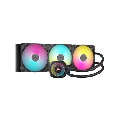 image Corsair iCUE Link Titan 420 RX Refroidisseur Liquide RGB pour CPU – 420mm AIO – Faible Bruit – Intel LGA 1851/1700, AMD AM5/AM4 – 3 Ventilateurs RX140 RGB – Hub Système iCUE Link Inclus – Noir