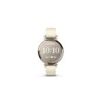 image produit Garmin Lily 2 - Petite Montre connectée et élégante - Cream Gold avec Bracelet Silicone Blanc Coco - Cadran 35 mm
