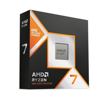 AMD RYZEN™ 7 9850X3D 8 Cœurs / 16 Threads débloqués, Architecture Zen 5, 104 Mo de Cache (L2+L3), TDP 120W, Jusqu'à 5,6 GHz en fréquence Boost, Socket AM5, Dissipateur Non Inclus.