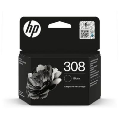 image Cartouche d\'encre HP Originale 308 Noire Standard - 7N0W6AE